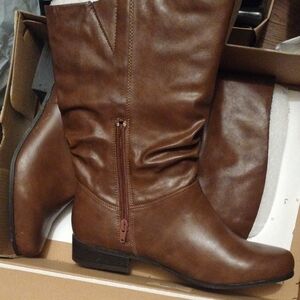 Brown Leather Women's Boots